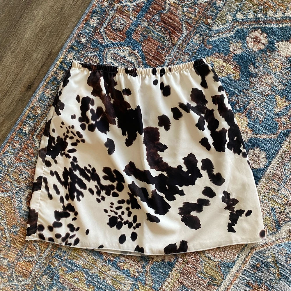 Cow Print Mini Skirt from ASOS 🐮